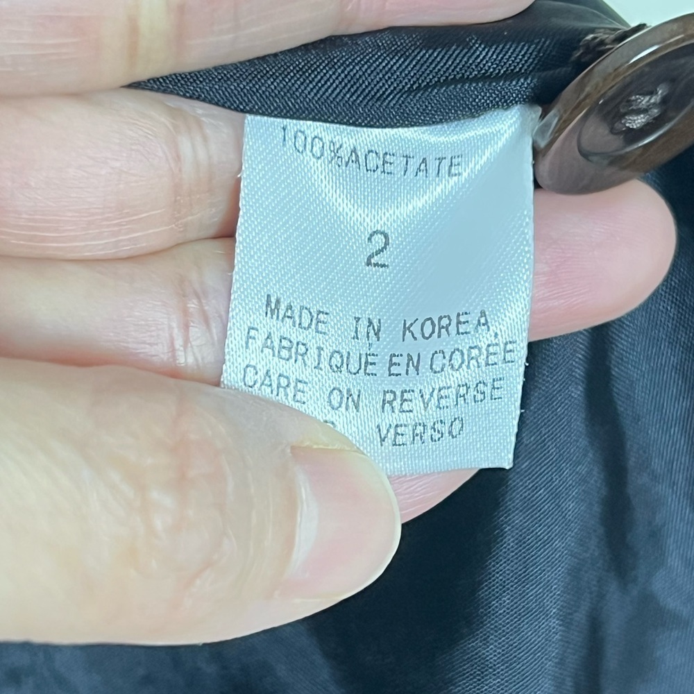 🛍️Tahari Women Blazer sz 2 Coat Metallic Brown Career Button Luxe Neutral Church - Picture 9 of 16